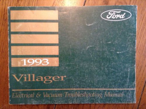 1993 mercury villager electrical &amp; troubleshooting manual