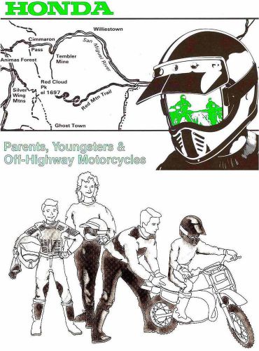 Honda motorcycle off road riding tips guide manual for parents &amp; youngsters