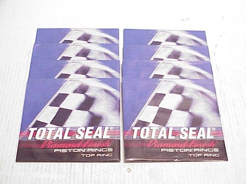 8 new total seal diamond finish piston rings 4.1730-0300-120-2x2 t&amp;b c-72 np df