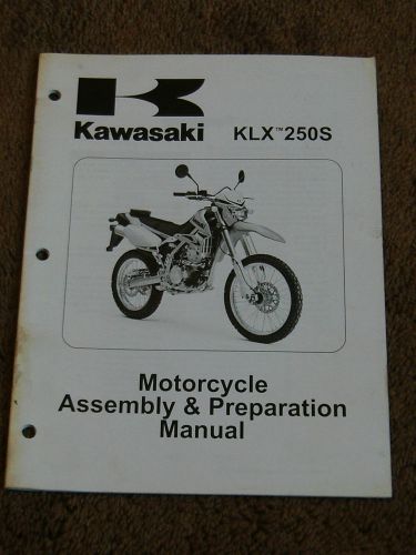 2009 kawasaki klx250s motorcycle klx250t9f assembly set up manual klx 250 t9f