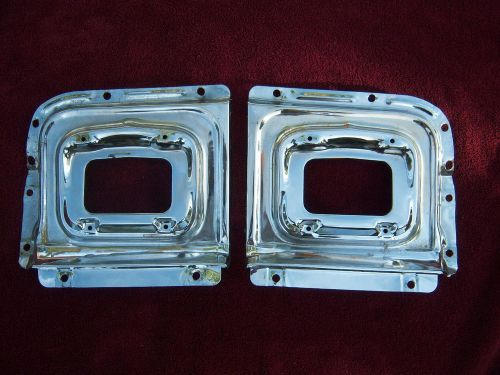 1956 chevy parking light bezels. 210, bel-air, wagon, etc.