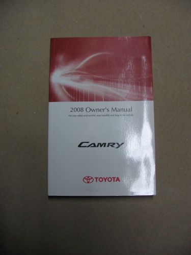 2008 toyota camry owners manual