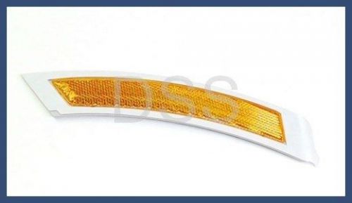 Genuine bmw e92 e93 driver left front yellow reflector for bumper cover new oem