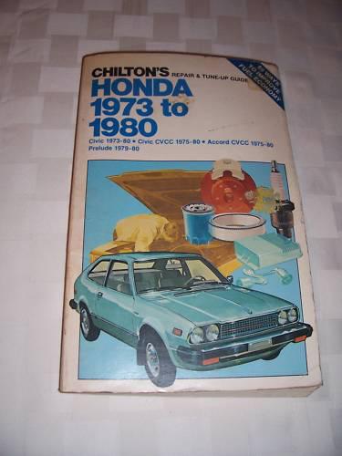 Honda 1973 -1980 civic, accord & prelude service manual