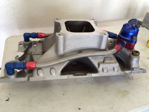 Brodix intake sbc hvh ported drag race car imca hv 1000 hv1