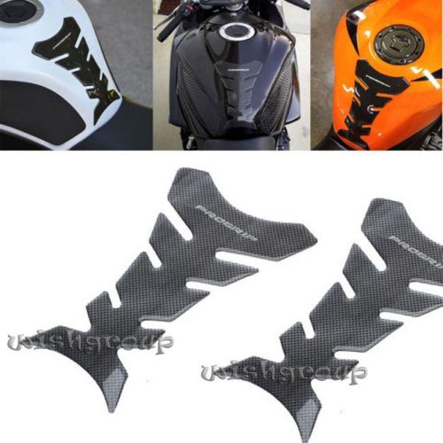 2x motorcycle cbr yzf gsxr gas tank pad decors fish bone protector decal sticker