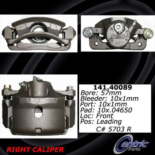 Centric parts 142.40089 front right rebuilt brake caliper with pad