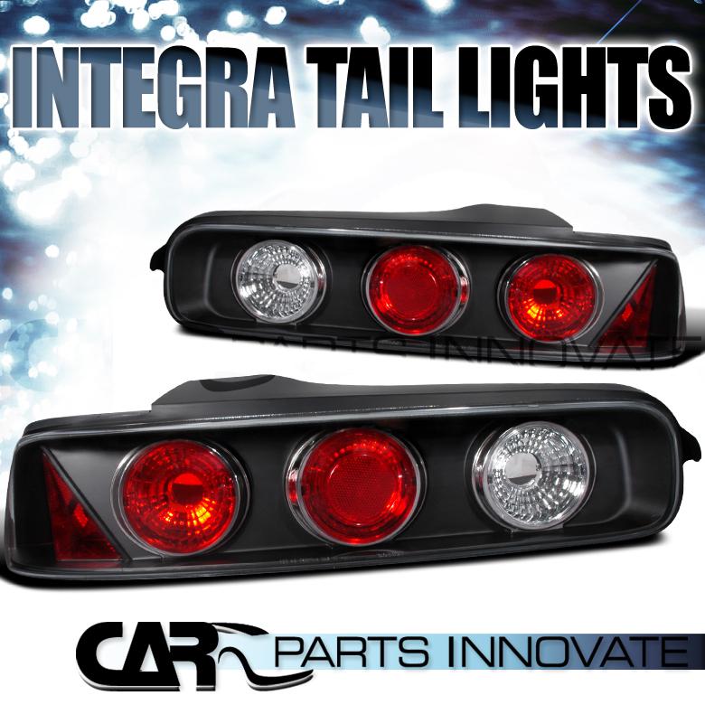 Acura 94-01 integra 2/3dr tail lights brake rear lamp altezza black