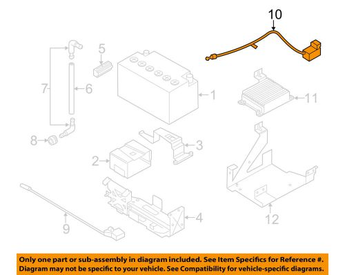 Bmw oem 11-16 550i xdrive-battery cable 61129217036