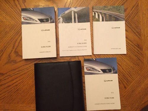 2012 lexus is350/is250 owner&#039;s manuals stock #010