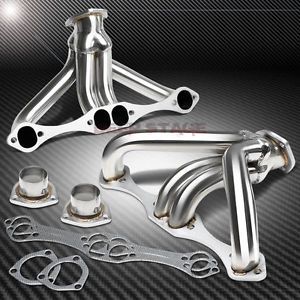 For small block hugger sbc 262-400 267 angle plug heads exhaust tight fit header