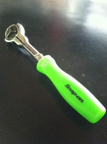 Snap on 1/4 ratchet swivel head green hard handle