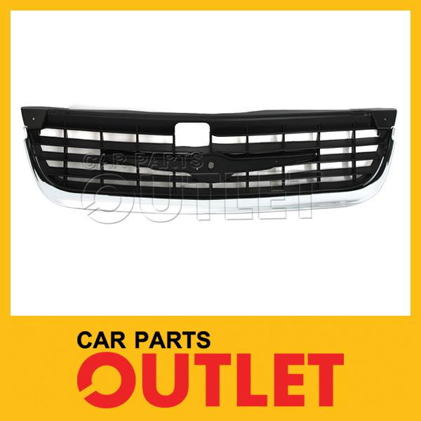 00 01 02 neon front grille eggcrate center chrome molding canada 4d sedan w/o rt