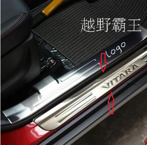 Details about stainless steel door sill plate cover for suzuki vitara 2015+