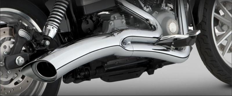 New vance & hines 2into 1 big radius exhaust for fxdb/fxdf 1800-0442