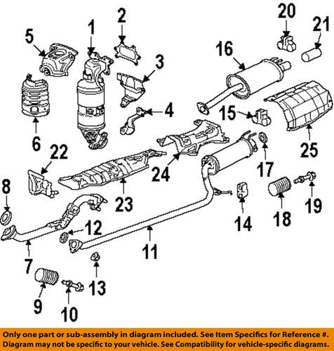 Honda oem 18181rnaa00 exhaust-heat shield