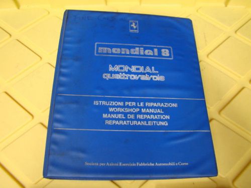 Ferrari mondial 8 quattrovalvole1983 workshop manual 281/83 genuine ferrari shop