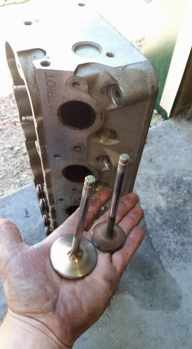 Patriot cnc ls cylinder heads stainless intake valve really nice bronze guides