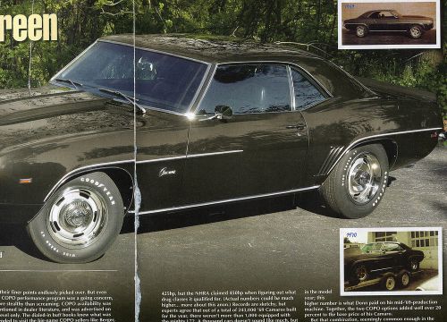 1969 chevrolet camaro copo  rs  6 pg color article