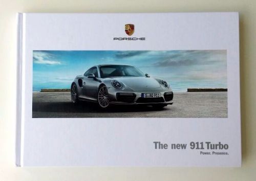 2016 porsche 911 991 ii turbo facelift hardback brochure &#034;power. presence.&#034; eng