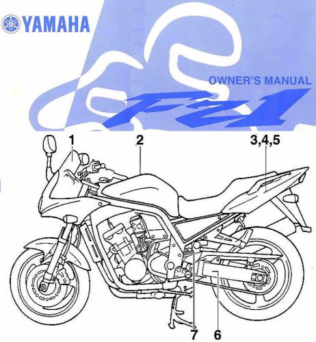 2002 yamaha fz1 fazer fzs1000 motorcycle owners manual -fzs1000p-fzs1000pc