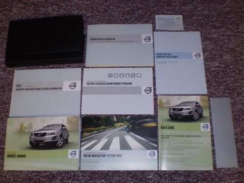 2012 volvo xc60 complete suv owners manual books navigation guide case all model