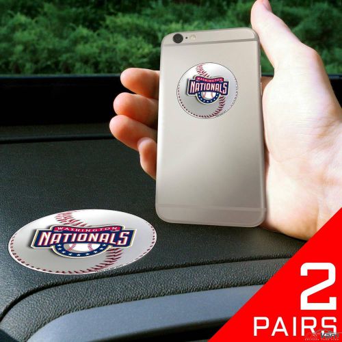 Fanmats - 2 pairs of mlb washington nationals dashboard phone grips 13076