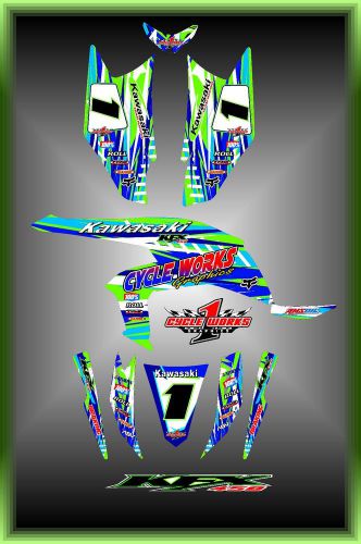 Kawasaki kfx450r  kfx 450 atv sport quad custom graphics kit stripper1