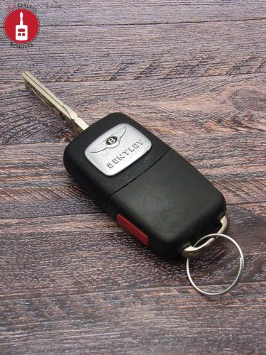 Oem bentley keyless entry flip remote fob transmitter clicker used kr55wk45032