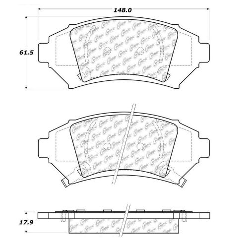 Stoptech 106.10760 disc brake pad