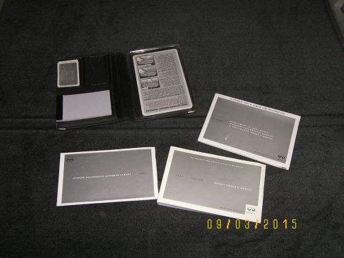 2003 infiniti fx45 / fx35 owners manual set