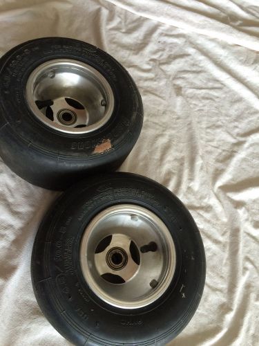 2 racing slotted go kart cart wheels tires  douglas ? bridgestone 4.50/10.0-5