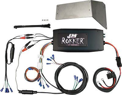 94-1256 j&amp;m rokker p500w 4-ch amp kit p500w  for&#039;06-13 harley davidson fltr