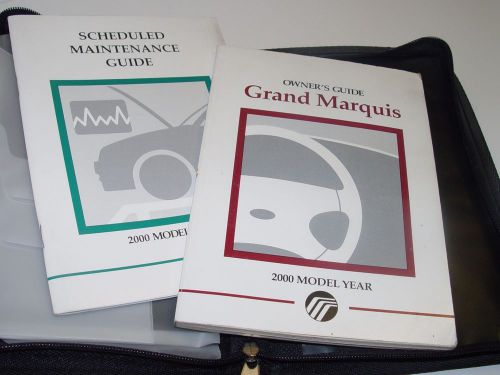 2000 mercury grand marquis  owners manual set