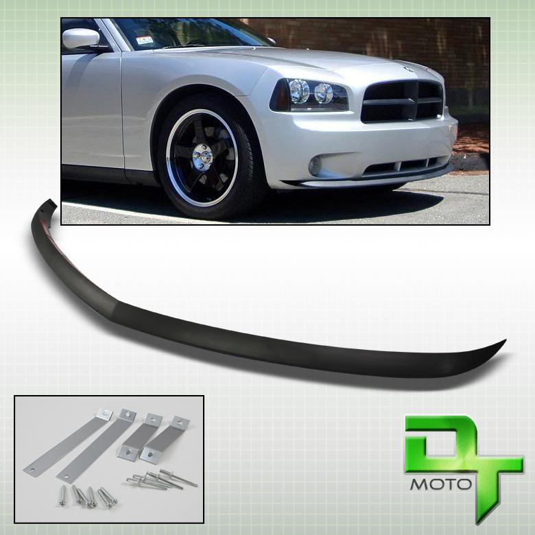 2006-2010 dodge charger polyurethane black sport front bumper lip spoiler