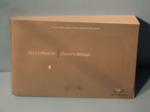 13 2013 infiniti m owners manual m37/m56