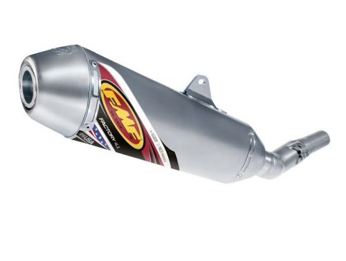 Fmf factory 4.1 slip-on muffler, natural titanium w/ss end cap  044211