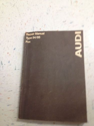 1974 audi repair manual type 84/85 fox second edition