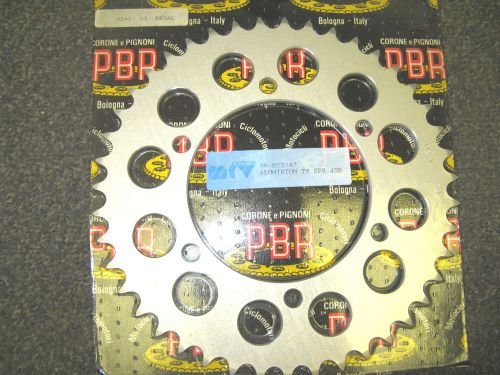 Pbr rear sprocket - 43 teeth  - 520 conversion - kawasaki zx-600 ninja 1985-1997