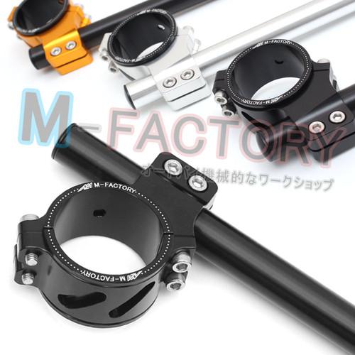 Black cnc billet racing clip-on 45mm suzuki gsx-r 600 1997-2003 97 98 99 00 03