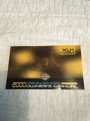 2000 harley davidson owners manual xlh models