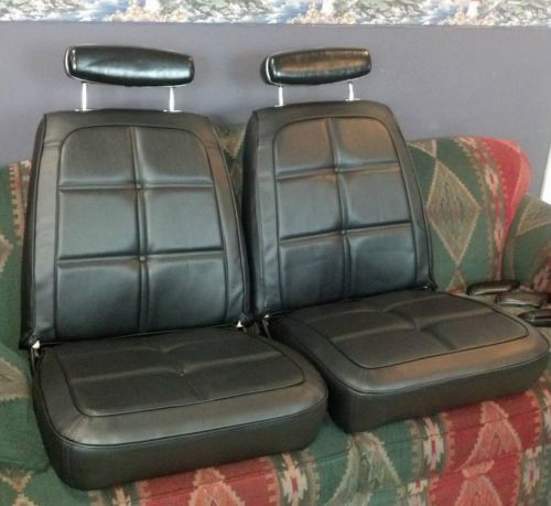 1969 dodge charger black front &amp; rear bucket seat covers r/t 500 se 69ksa10u 10c