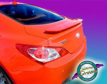 Painted custom style spoiler for a hyundai  genesis coupe  2010-2011