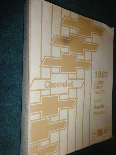1987 chevrolet truck unit repair shop manual / shop book  / original pickup ++
