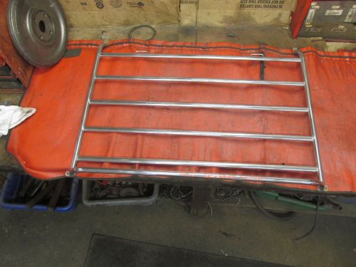 Triumph tr6, original bar style chrome luggage rack, !!
