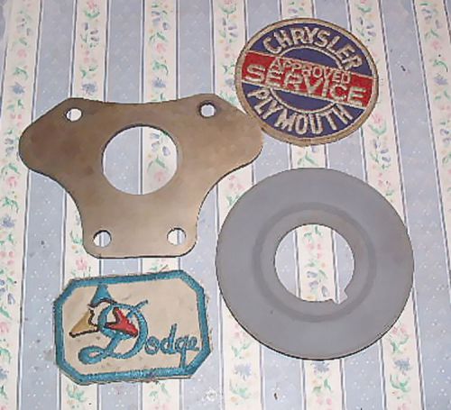 Mopar oem camshaft thrust plate &amp; timing chain oil shield dodge plymouth