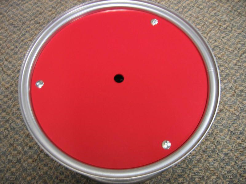 Bassett racing wheel 3rfr non-beadlock wheel mud covers red 15" dia. -  bas3rfr