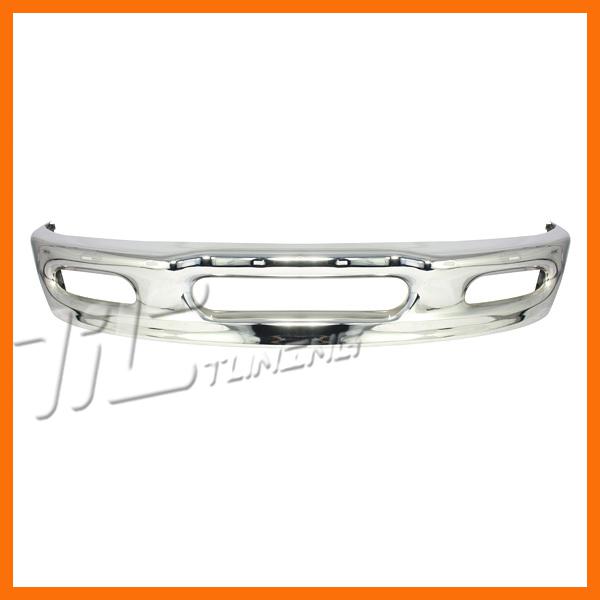 1997 1998 ford expedition f150 f250 light duty chrome bumper face bar w fog hole