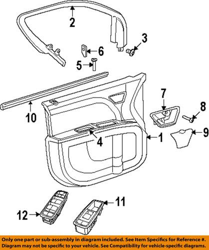 Dodge oem 1jb03xxxab front door-upper molding