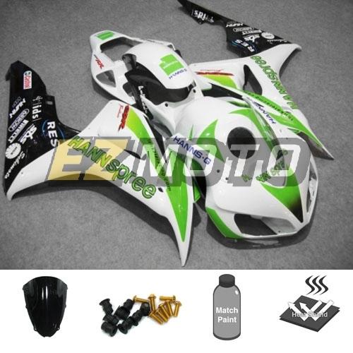 Injection fairing package w/ windscreen & bolts for honda cbr1000rr 2006 2007 be